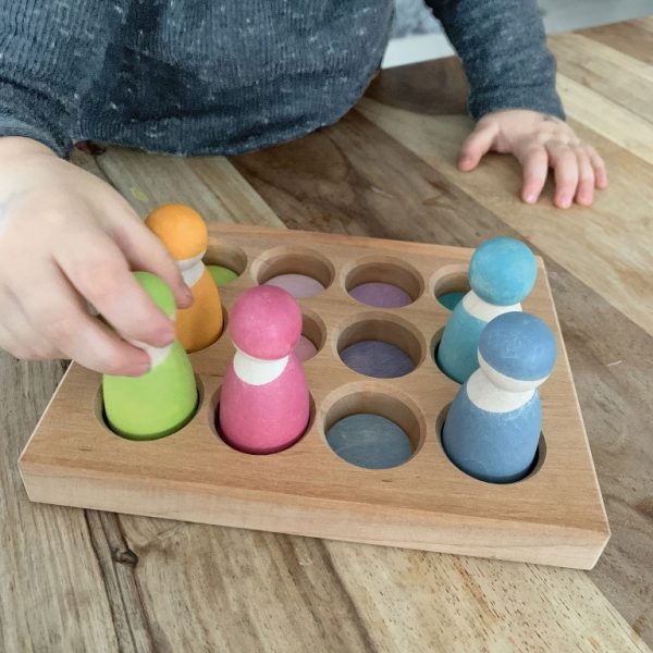 Gioco tavoletta associazione colori pastello Grimm's