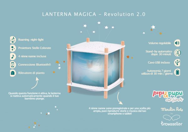 Lampada proietta stelle Le Voyage d'Olga Moulin Roty