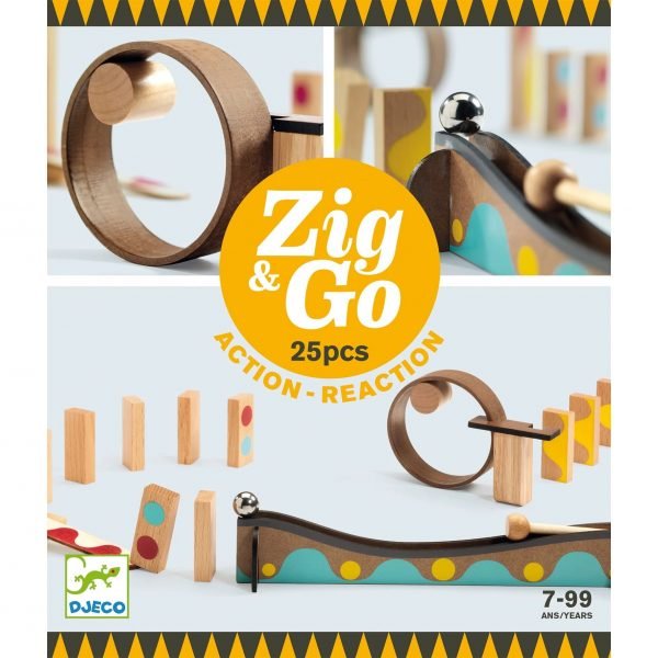 Pista azione reazione ZIG & GO Dring 25 pezzi Djeco