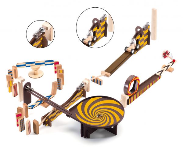 Pista azione reazione ZIG & GO Wroom 45 pezzi Djeco