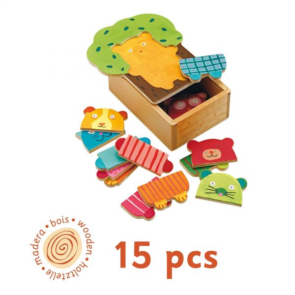 Puzzle dei personaggi Arbra doudou Cuddly Tree Djeco