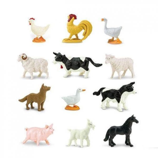 Set 12 miniature animali Farm TOOB® Safari LTD