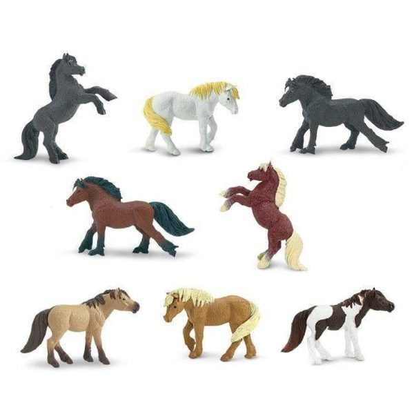 Set 8 miniature Pony della prateria TOOB® Safari LTD