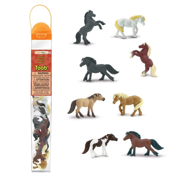 Set 8 miniature Pony della prateria TOOB® Safari LTD