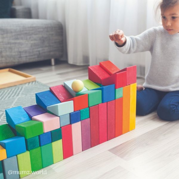 Set costruzioni rainbow Sloping Blocks Grimm's