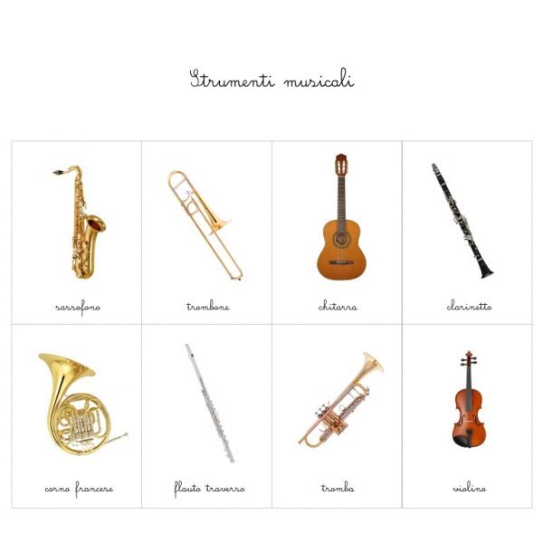 Carte delle nomenclature Strumenti musicali Baboo