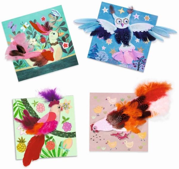 Set artistico FEATHER PICTURES Fancy feathers Djeco