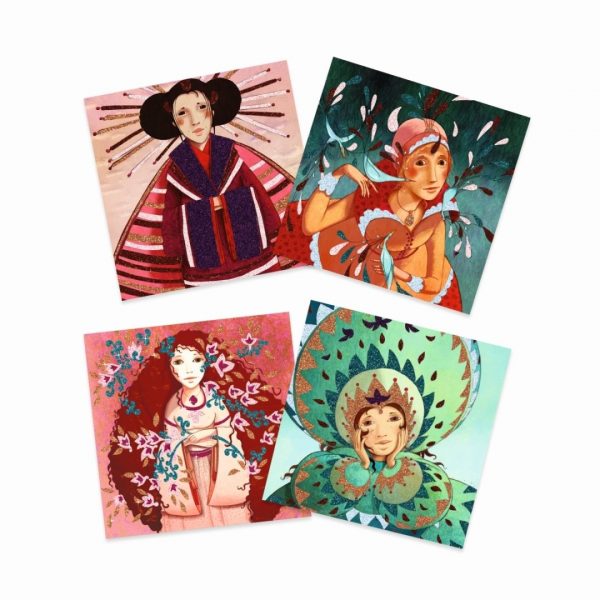 Set artistico GLITTER BOARDS Gold and silken Djeco