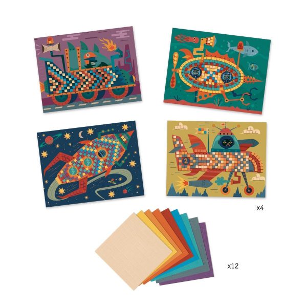 Set artistico Mosaico Ace at the wheel Djeco