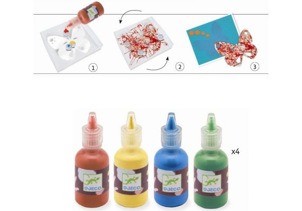 Set artistico PAINTING WITH MARBLES Colourful parade Djeco