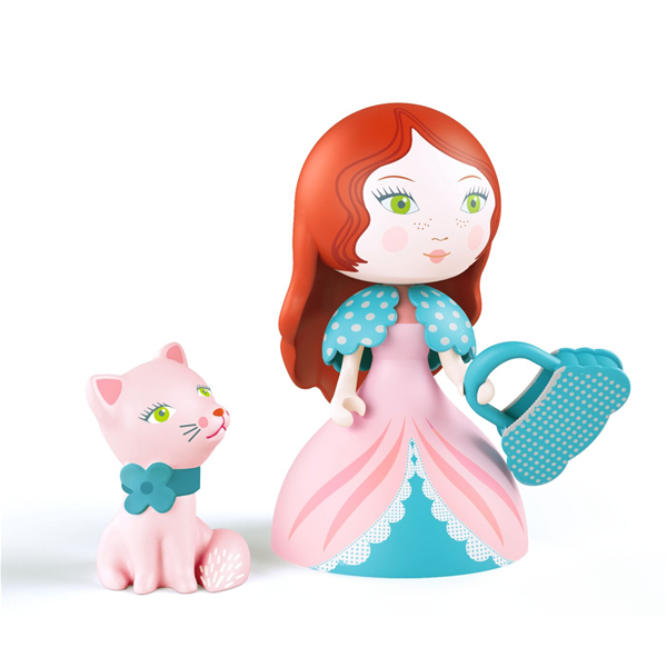 Figura in vinile Arty Toys Princess Rosa & Cat Djeco