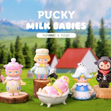 Figura in vinile Pucky Milk Babies - blind box Pop Mart