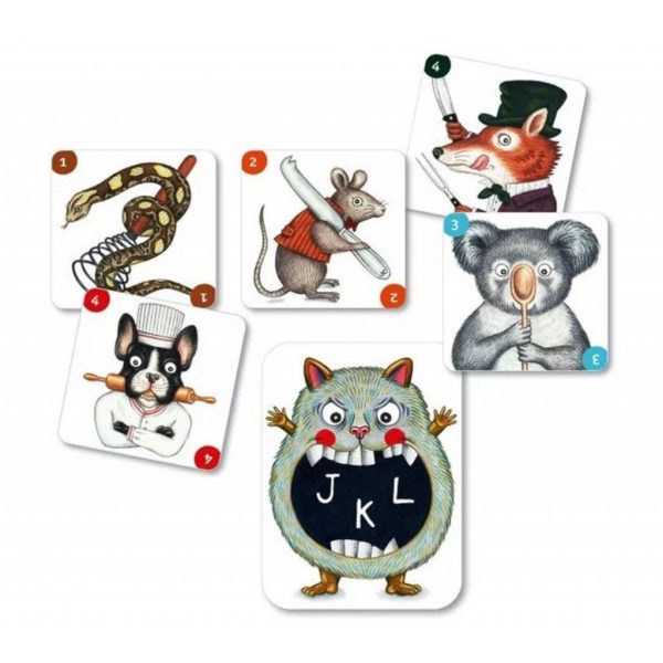 Gioco carte ABC Miam lettere e parole Djeco