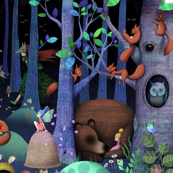 Puzzle di osservazione Foresta Incantata 100 pezzi Djeco