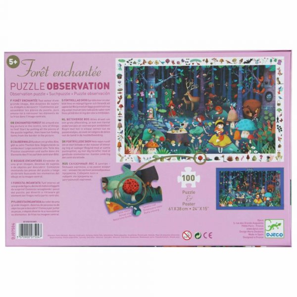 Puzzle di osservazione Foresta Incantata 100 pezzi Djeco