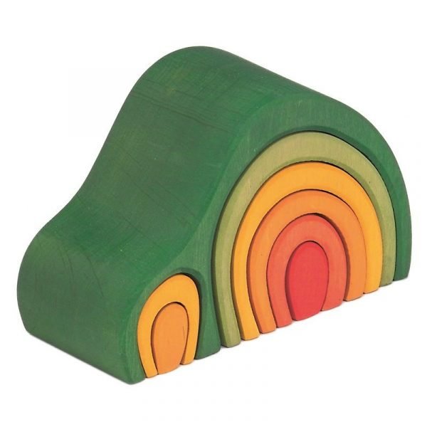 Casa-collina impilabile arcobaleno verde 8 pezzi Gluckskafer