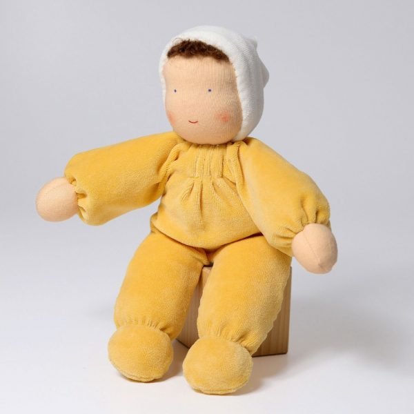 Baby bambola Waldorf giallo 30 cm Grimm's