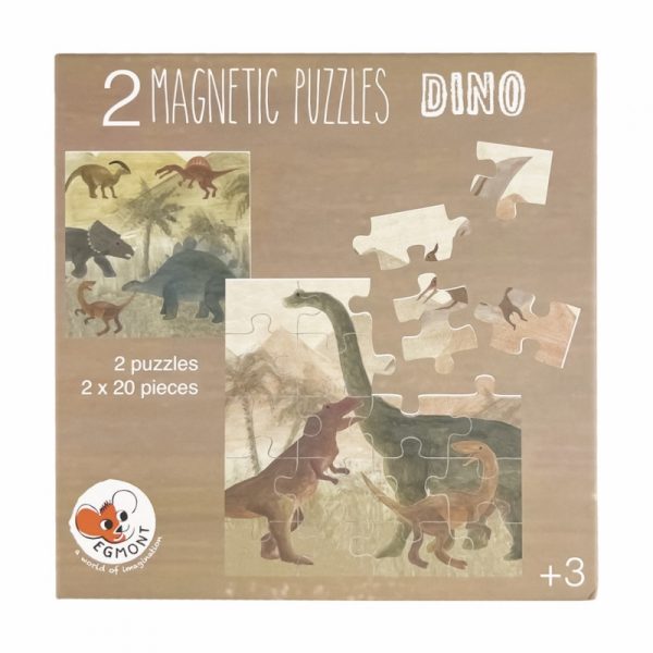Cartella 2 puzzle magnetico da viaggio Dinosauri Egmont Toys