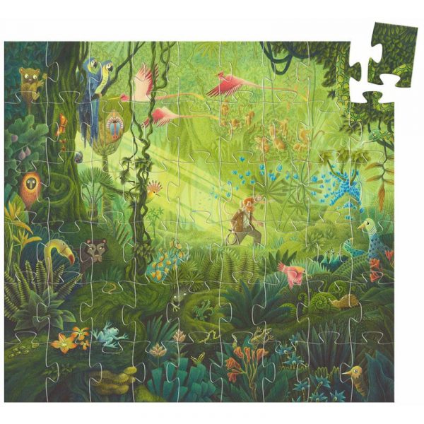 Puzzle Silhouette In the jungle 54 pezzi Djeco