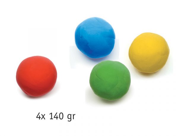 Set 4 barattoli pasta modellabile primari Djeco