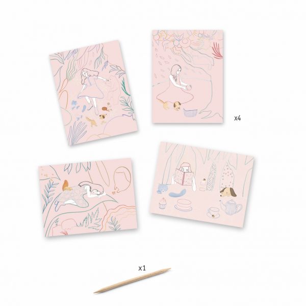 Set artistico Carte da grattare Picnic Djeco