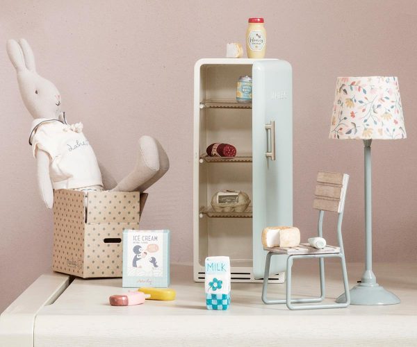Set gioco miniatura Frigo Grocery box Maileg