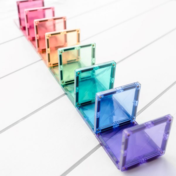 Connetix tiles costruzioni magnetiche 202 Pezzi Pastel Mega Pack + CARTE