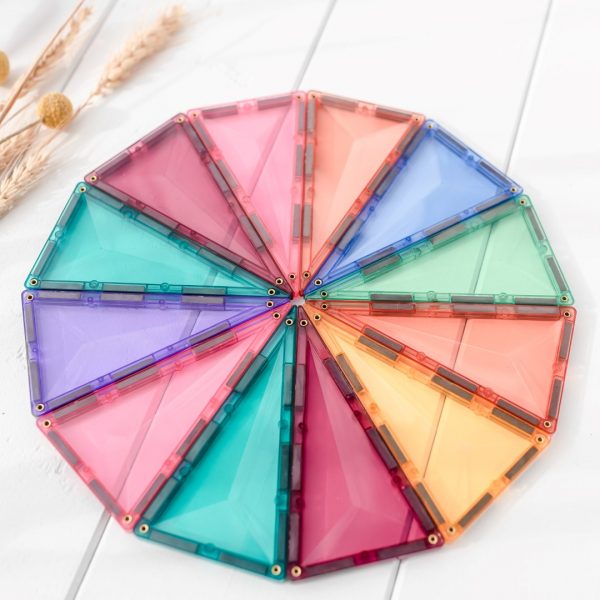 Connetix tiles costruzioni magnetiche 202 Pezzi Pastel Mega Pack + CARTE