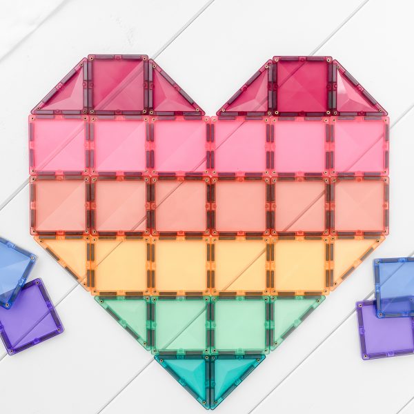 Connetix tiles costruzioni magnetiche 202 Pezzi Pastel Mega Pack + CARTE