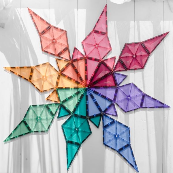 Connetix tiles costruzioni magnetiche 202 Pezzi Pastel Mega Pack + CARTE
