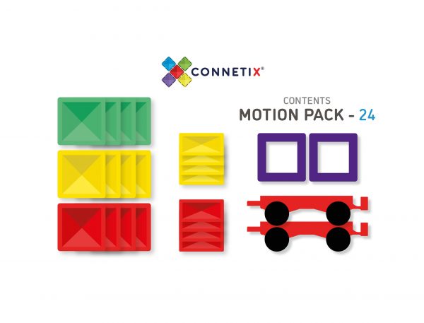 Connetix tiles costruzioni magnetiche 24 Pezzi Motion Pack