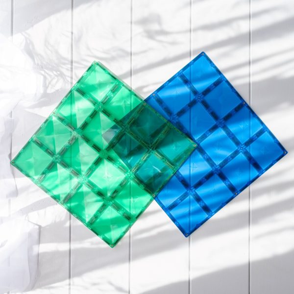 Connetix tiles costruzioni magnetiche 2 Pezzi Base Plate Pack