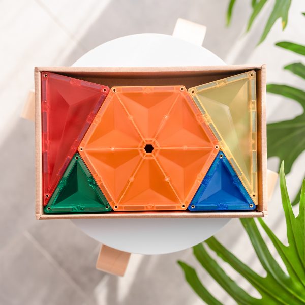 Connetix tiles costruzioni magnetiche 30 Pezzi Geometry Pack