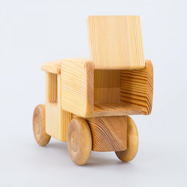 Furgoncino grande legno massello Drei Blatter