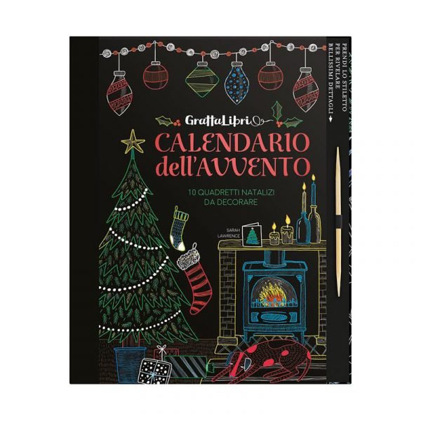 Grattalibri - Calendario dell'avvento -10 quadretti natalizi da decorare