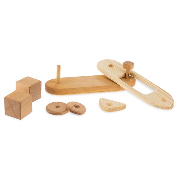 Primo gioco impilabile vascello legno massello Drei Blatter
