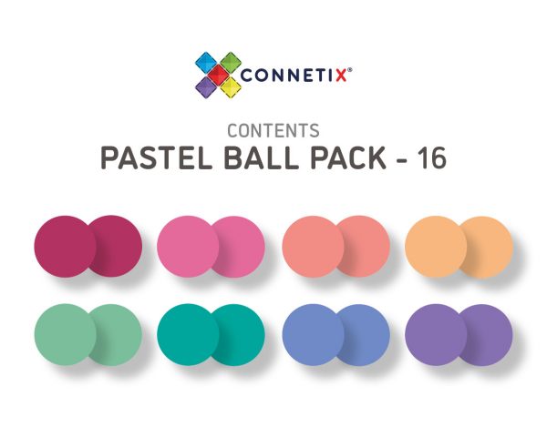 Connetix 16 palline pastello