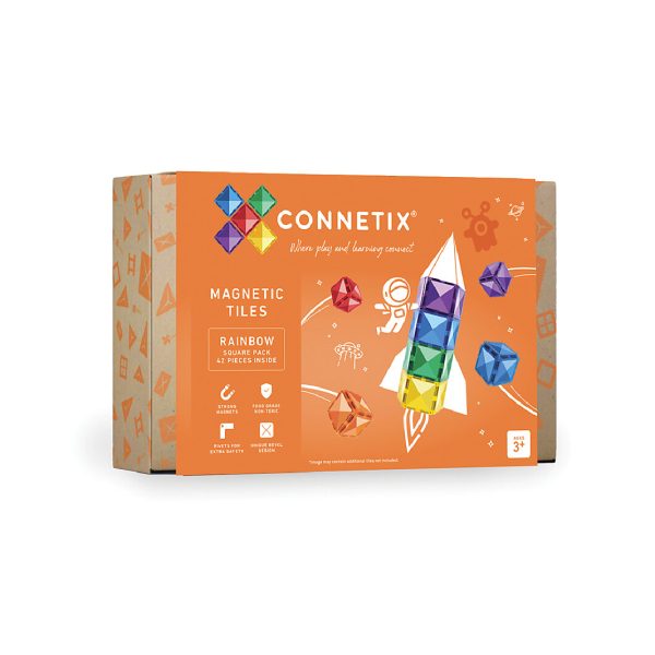 Connetix tiles costruzioni magnetiche 42 Pezzi Square Pack