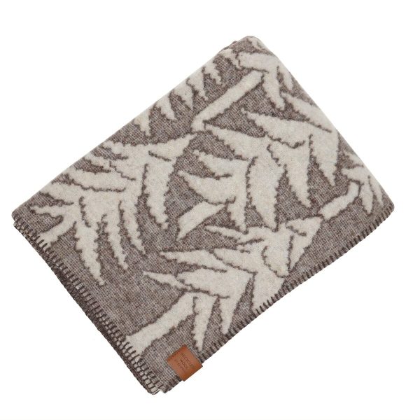 Coperta pura lana House in the forest brown Klippan