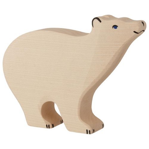 Figura legno orso polare grande - Holztiger