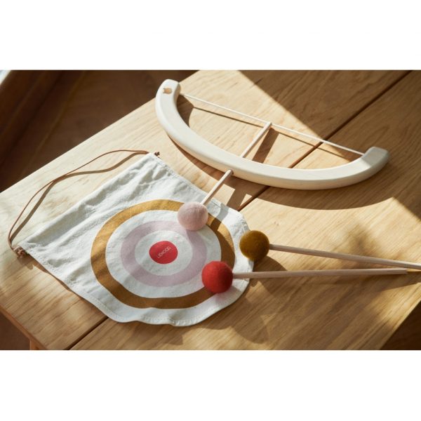 Gioco arco + 4 frecce e borsa rosa LIEWOOD