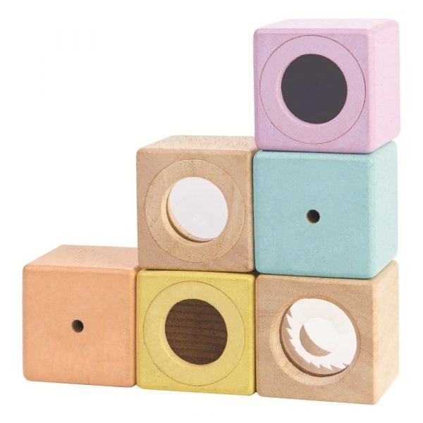 Primo gioco 6 cubi sensoriali Plan Toys