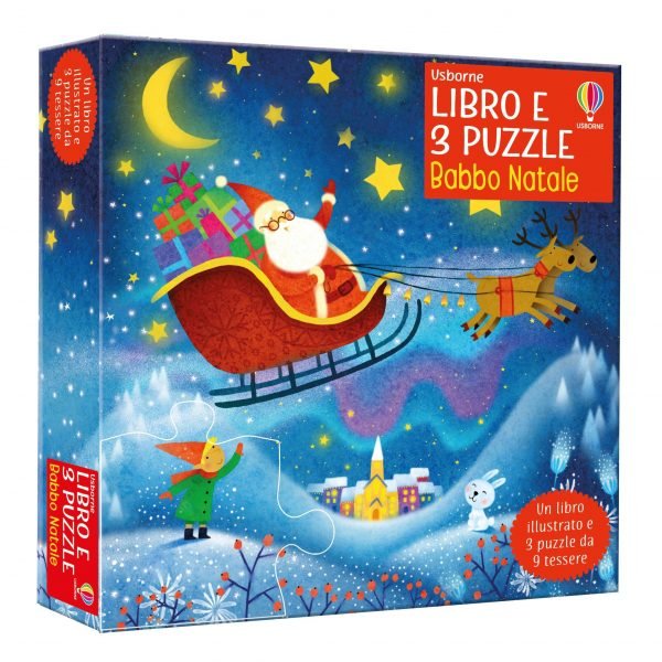 Set 3 puzzle Babbo Natale Usborne