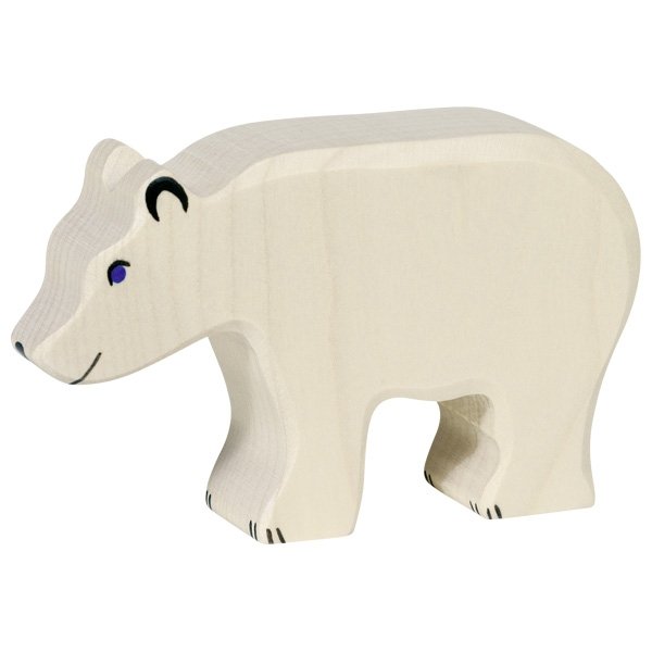 Figura legno orso polare medio - Holztiger