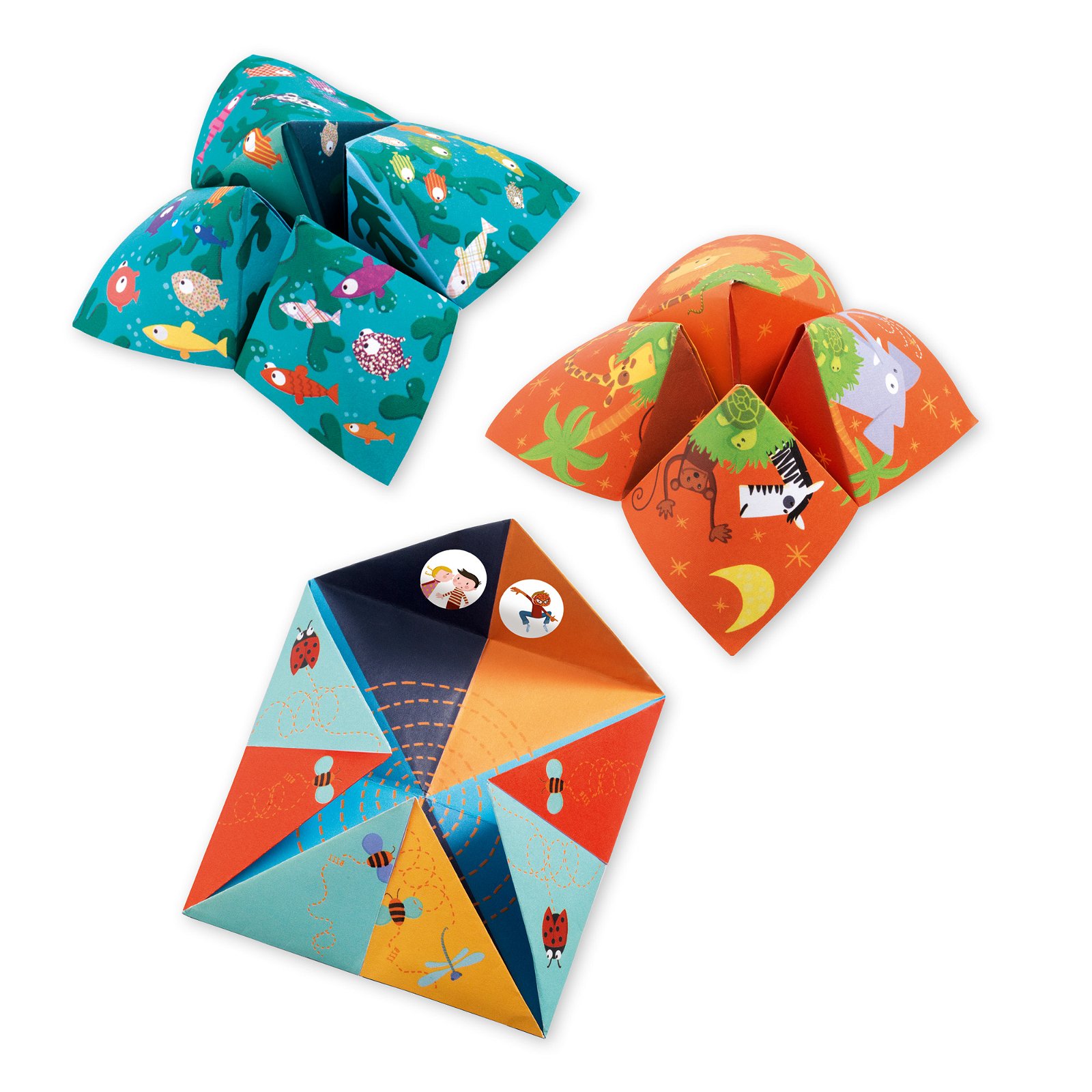 Set artistico Carte gioco origami indovino animali Djeco - Babookidsdesign