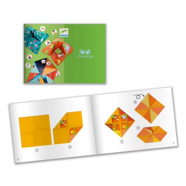 Set artistico Carte gioco origami indovino fiori Djeco