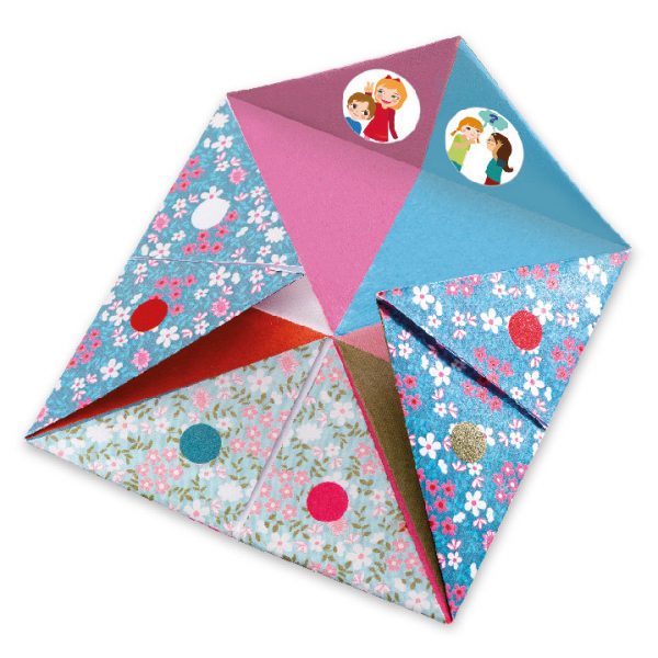 Set artistico Carte gioco origami indovino fiori Djeco