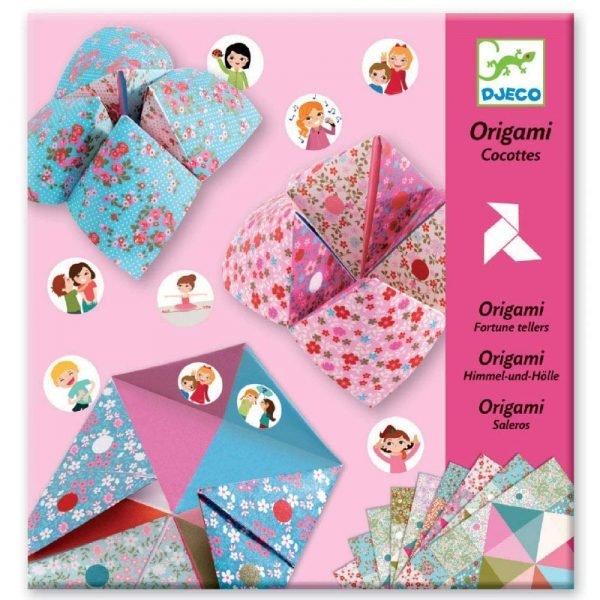 Set artistico Carte gioco origami indovino fiori Djeco