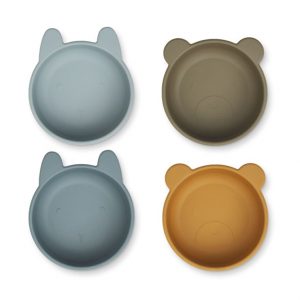 Set 4 ciotole silicone Iggy golden caramel LIEWOOD