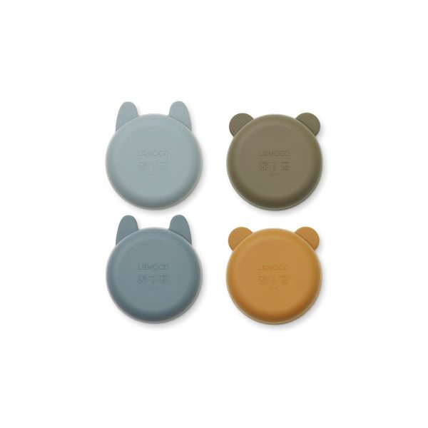 Set 4 ciotole silicone Iggy golden caramel LIEWOOD